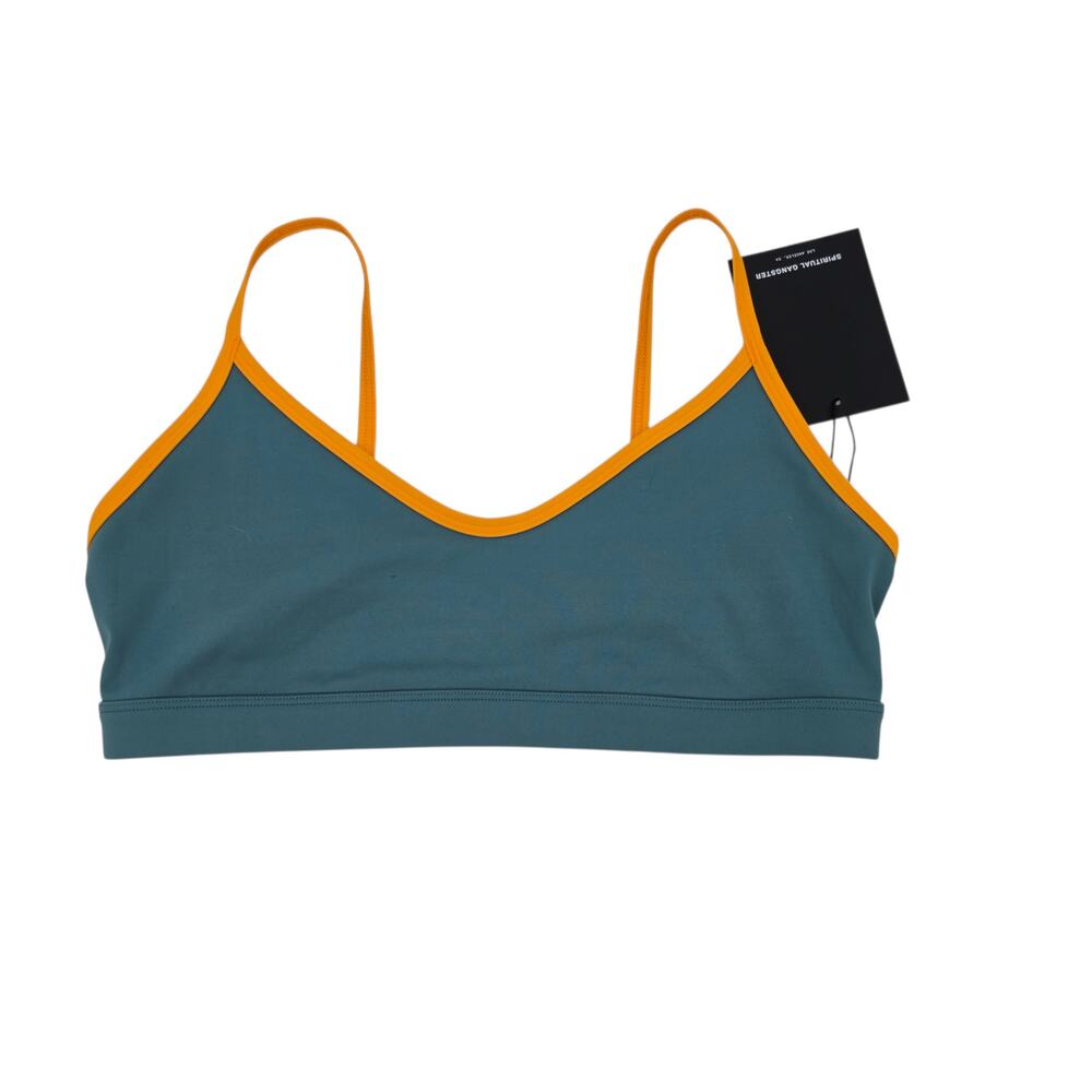 NWT Spiritual Gangster Cabana Blue Nirvana Tech Horizon Sports Bra Size Medium